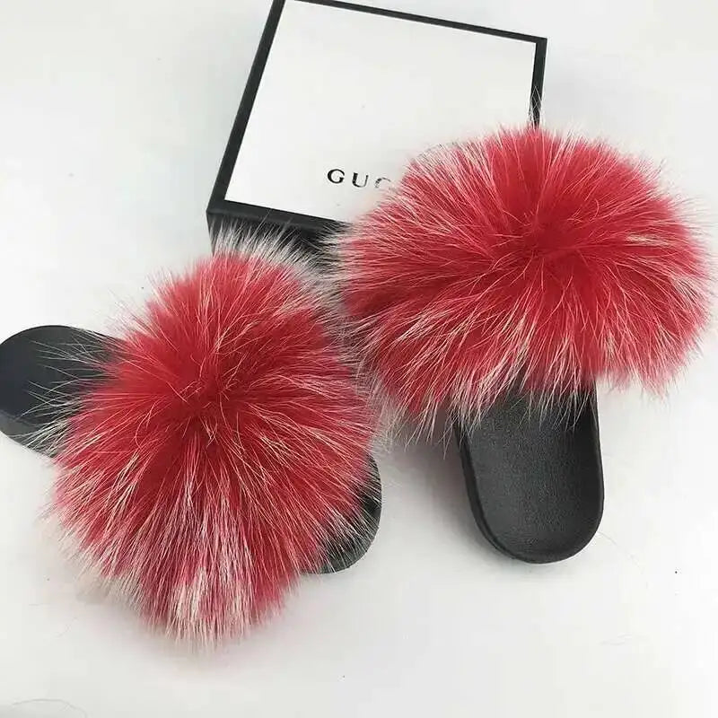Fluffy Fur Slide Slippers