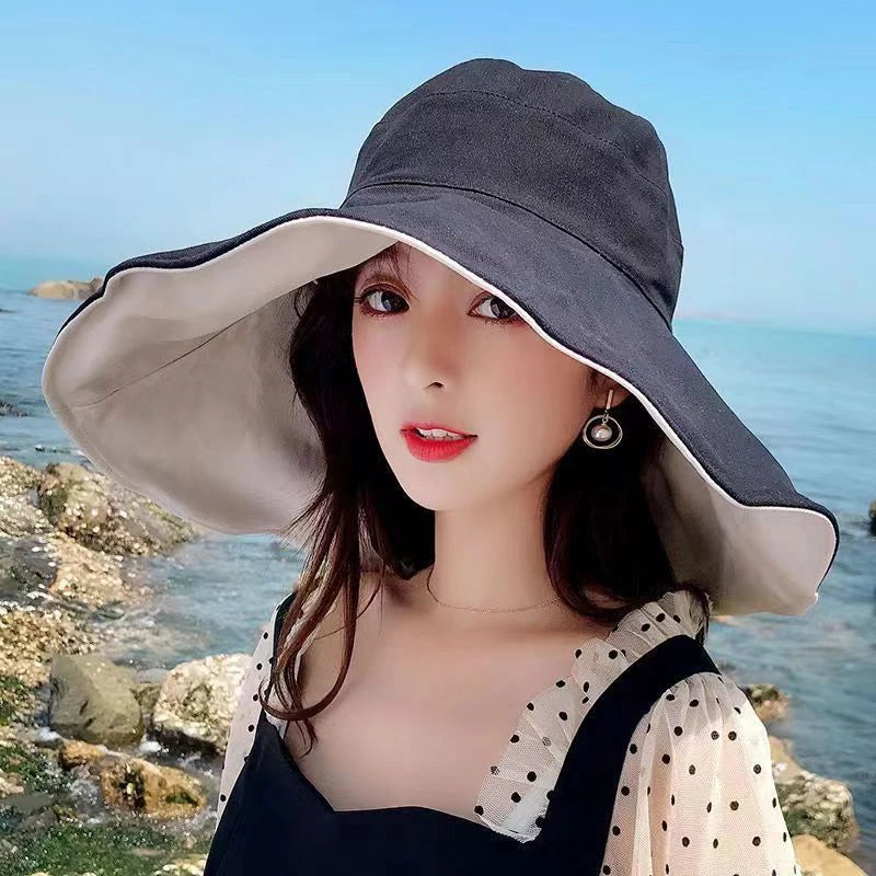 Wide Brim Anti-UV Foldable Fisherman Hat