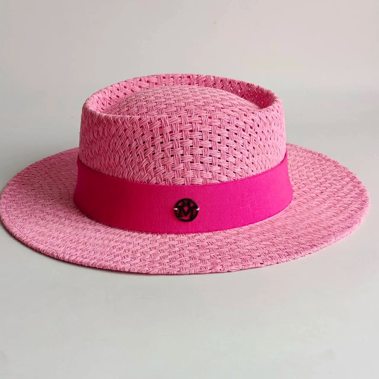 Flat Top French Straw Sun Hat