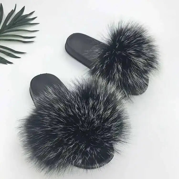 Fluffy Fur Slide Slippers