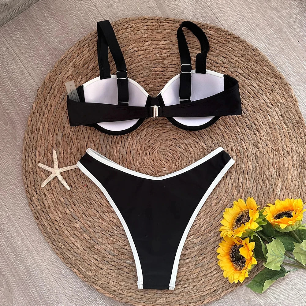 Solid Backless Halter Monokini | One-Piece Swimsuit for Women