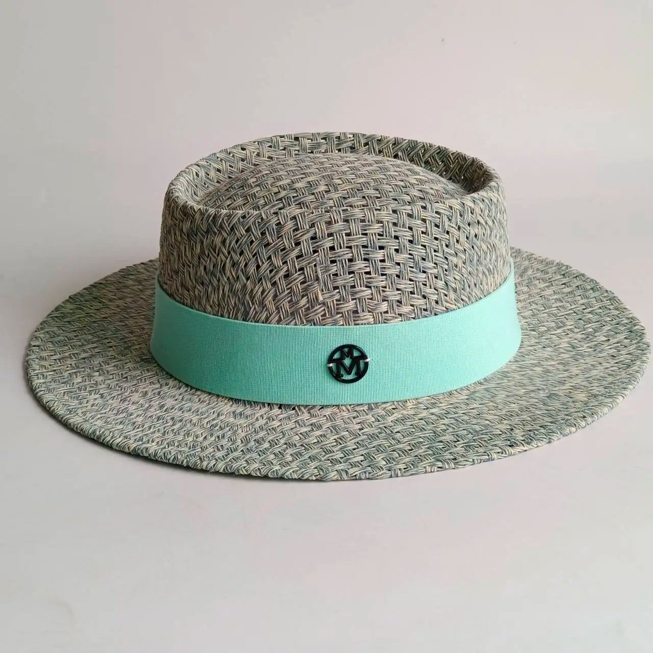 Flat Top French Straw Sun Hat