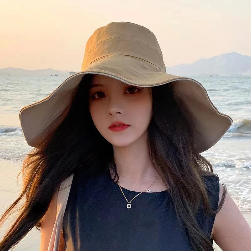 Wide Brim Anti-UV Foldable Fisherman Hat