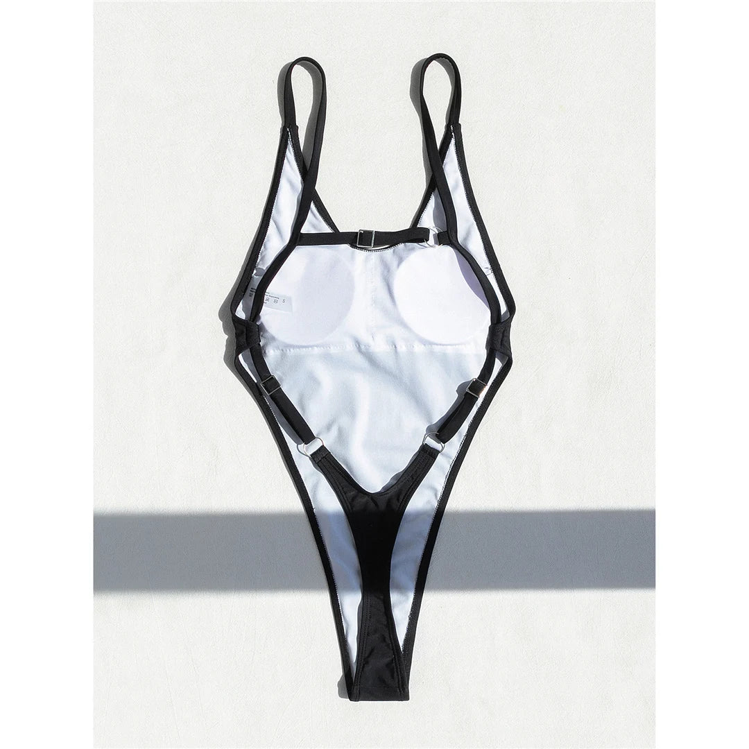 Triangle Top Monokini | Padded One-Piece Swimsuit for Women