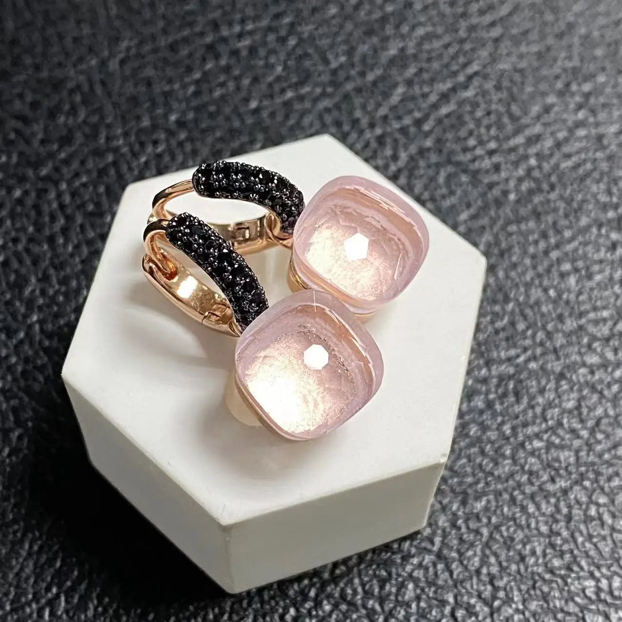 10.6mm Crystal Drop Earrings | Candy Square Stone Jewelry Gift for Women