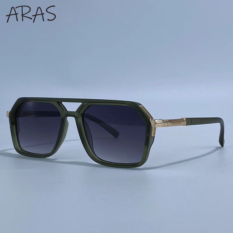 Vintage Steampunk Double Bridge Sunglasses | Polarized & Classic Shades for Women