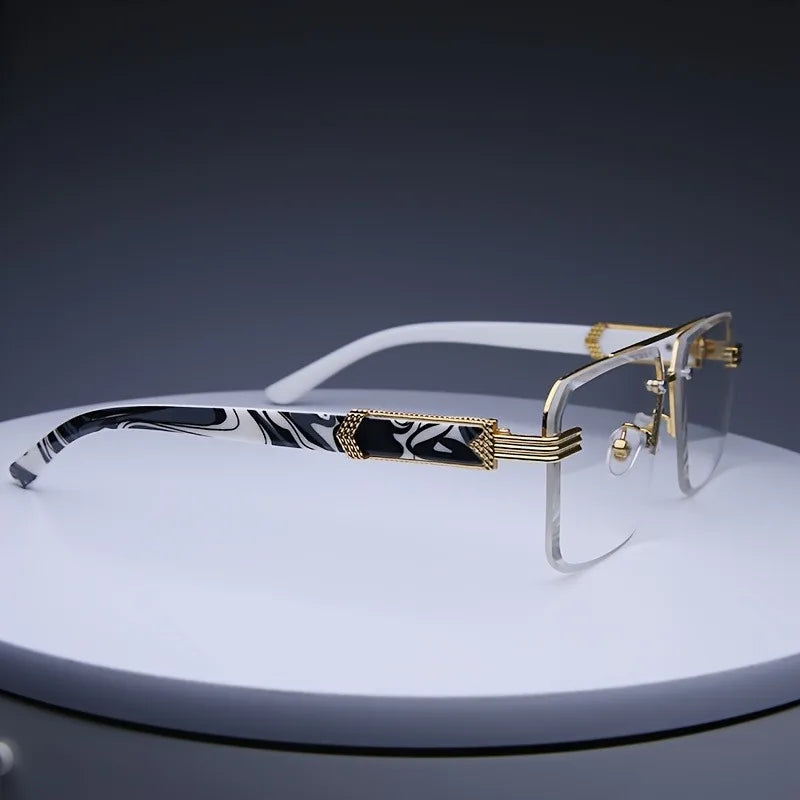 Rimless Square Sunglasses | UV400 Frameless Shades for Women & Men