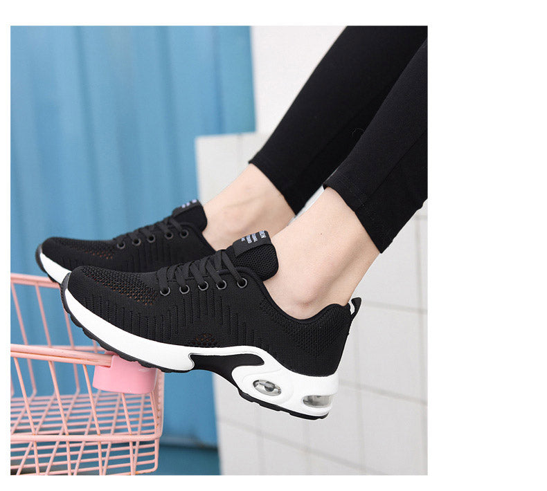 Women's Lightweight Knit Sneakers | Non-Slip Casual Lace-Up Shoes