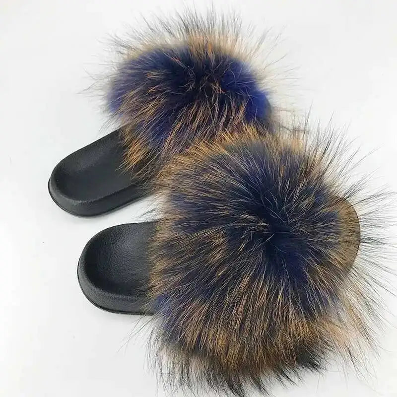 Fluffy Fur Slide Slippers