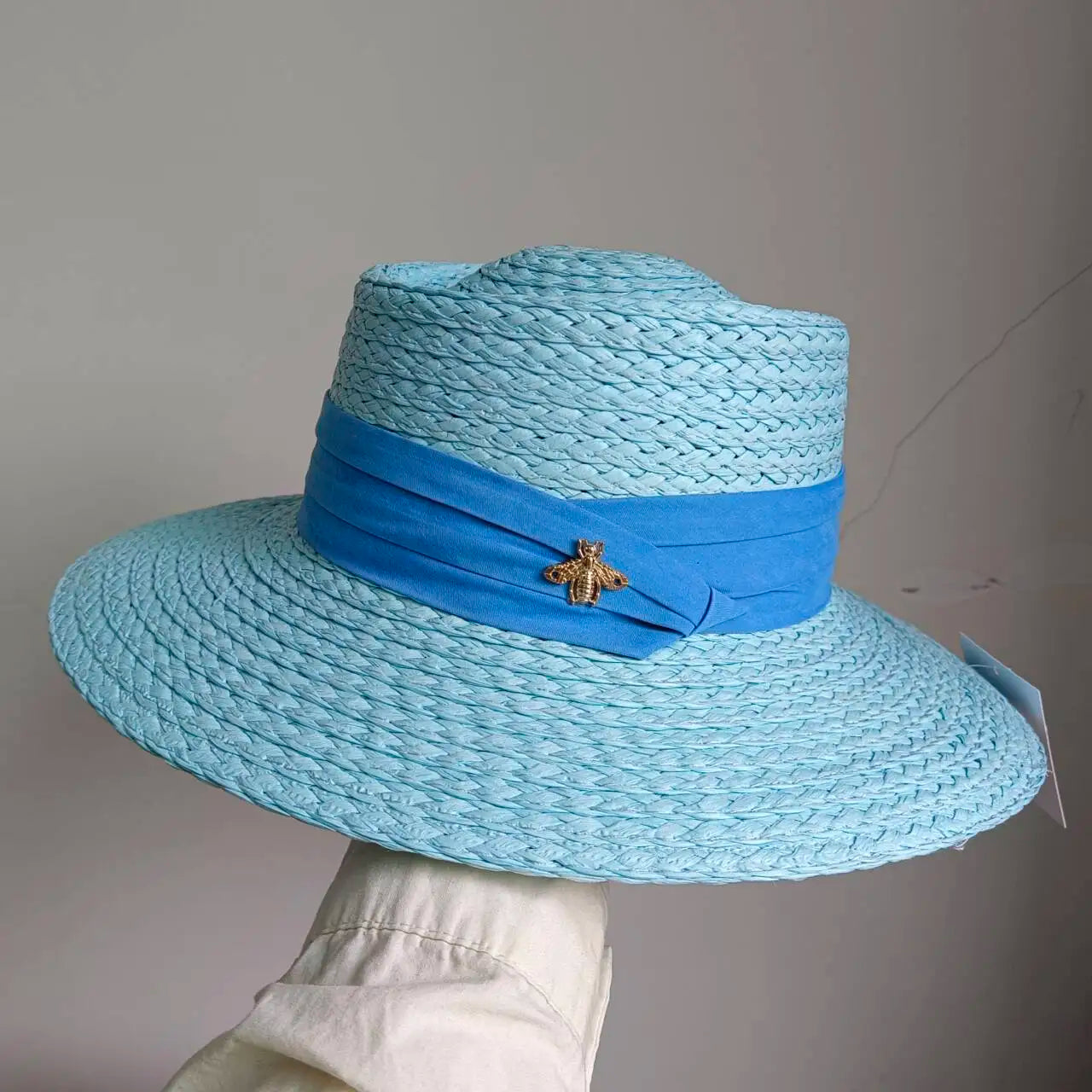 Flat Top French Straw Sun Hat