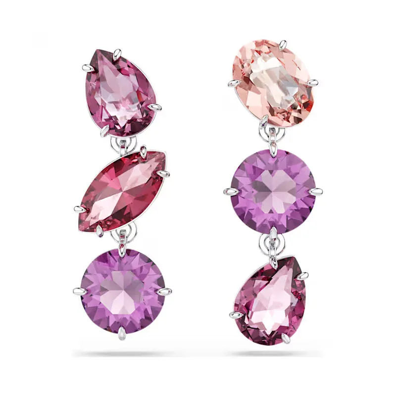 Water Drop Candy Jewelry Set | Luxury Pink Necklace, Earrings & Bracelet for Women