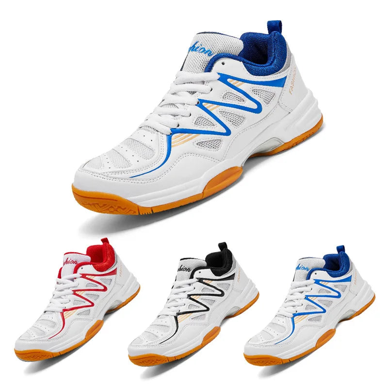 Unisex Pro Court Sneakers | Breathable Tennis & Badminton Shoes