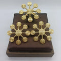 African 18K Gold Earring & Ring Set | 2-Piece Gold-Plated Jewelry Set for Women